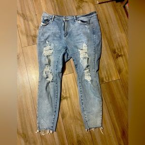 Judy Blues - 18w - light blue ash wash high rise.